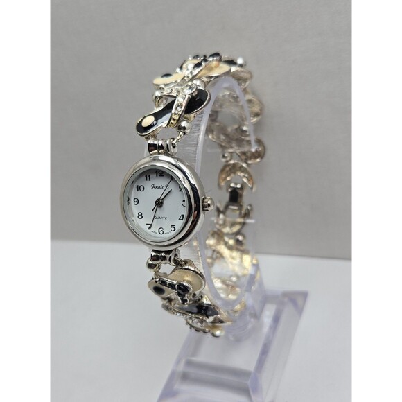Vintage Jennie B Flip Flop Sandal Charm Bracelet Watch Quartz New Battery Summer Jennie B Women Wristwatches | eBay main image 3